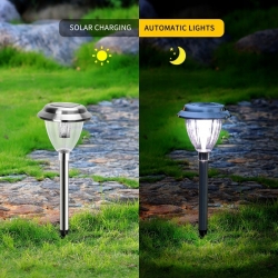 LAMPA SOLARNA OGRODOWA WBIJANA LAMPKA OGRODU 4 szt