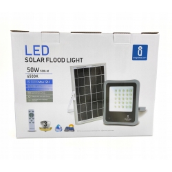 LAMPA LATARNIA HALOGEN LED PANEL SOLARNY 50W PILOT