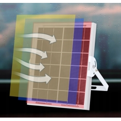 LAMPA LATARNIA HALOGEN LED PANEL SOLARNY 50W PILOT