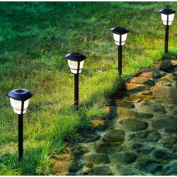 LAMPA SOLARNA LED OGRODOWA WBIJANA LAMPKA - 12szt