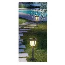 XL LAMPA SOLARNA LED 55cm OGRODOWA WBIJANA 2 SZT