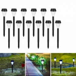 LAMPA SOLARNA OGRODOWA WBIJANA LAMPKA OGRODU 6szt