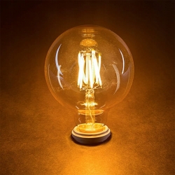 ŻARÓWKA LED DUŻA BAŃKA Filament AMBER G125 E27 4W