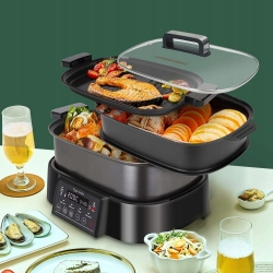 ELEKTRYCZNY GARNEK 3w1 WOLNOWAR PAROWAR GRILL 6l