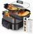 ELEKTRYCZNY GARNEK 3w1 WOLNOWAR PAROWAR GRILL 6l