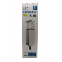 DUŻA LAMPA SOLARNA LED 15lm OGRODOWA WBIJANA STAL