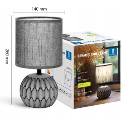 LAMPKA LAMPA STOŁOWA BIURKOWA NOCNA CERAMICZNA