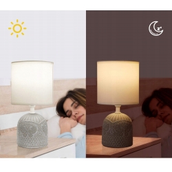 LAMPKA LAMPA STOŁOWA BIURKOWA NOCNA CERAMICZNA