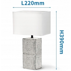 XL LAMPKA LAMPA STOŁOWA BIURKOWA NOCNA CERAMICZNA